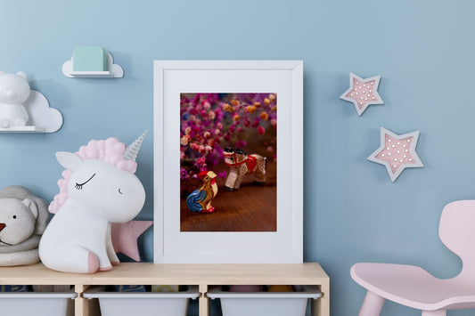 Posizionare poster su pareti colorate | Idee per comporre con equilibrio