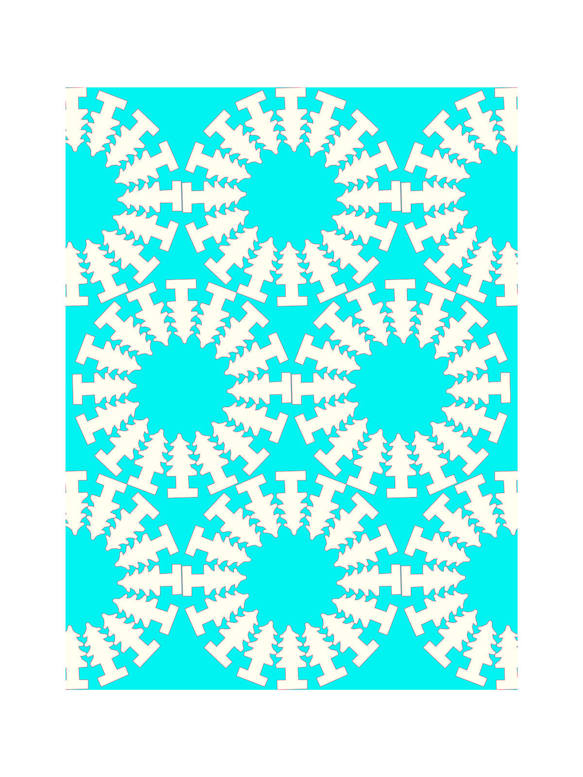 Foresta Geometrica Poster
