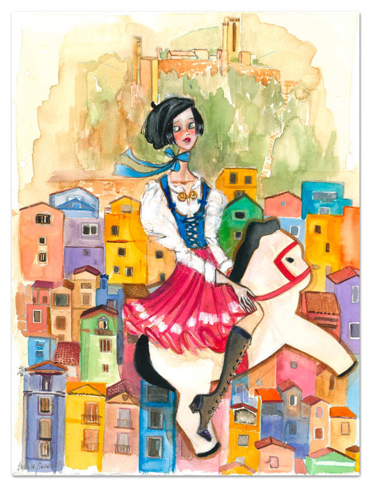 Alla Scoperta dei Colori di Bosa Poster