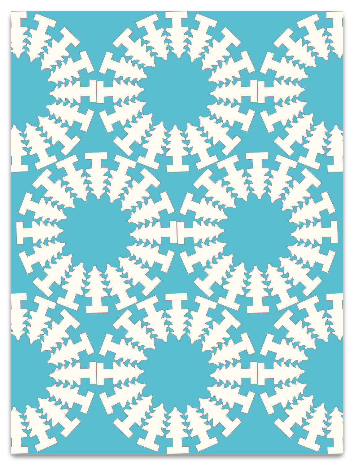 Foresta Geometrica Poster